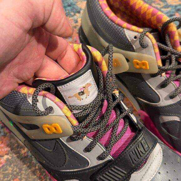 NIKE AIR TRAINER III 3 PREMIUM QS 1 BO KNOWS HORSE RACING GREY PINK - Picture 6 of 7